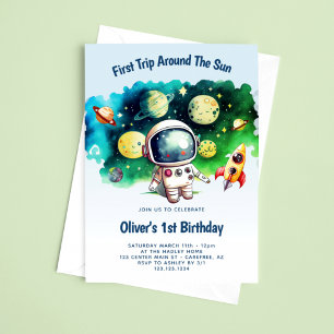 Invitation Premier Tour Autour du Soleil 1er Anniversaire