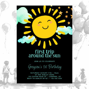 Invitation Premier Tour Autour du Soleil 1er Anniversaire