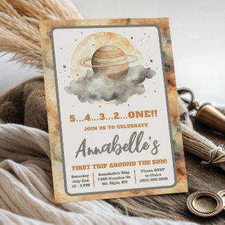Invitation Premier Tour Autour du Soleil, Anniversaire Spatia