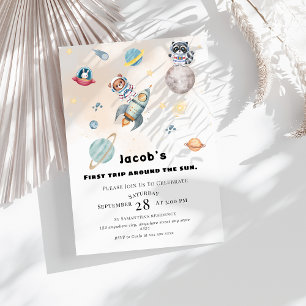 Invitation Premier Tour Autour du Soleil espace Animaux Anniv
