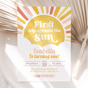 Invitation Premier Tour Autour Du Soleil Premier Anniversaire