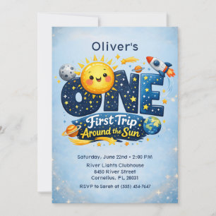 Invitation Premier Tour Autour du Soleil Premier Anniversaire