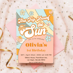 Invitation Premier voyage au soleil autour du soleil annivers