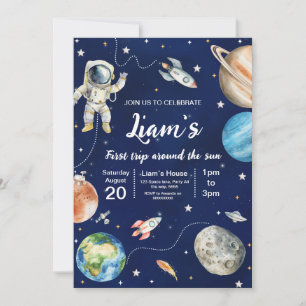 Invitation Premier voyage autour de l'espace Soleil Premier a