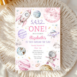 Invitation Premier voyage autour du Soleil 1er anniversaire d