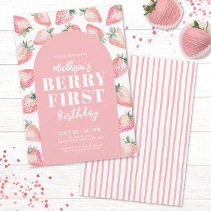 Invitation Première année de Berry Fête du premier anniversai