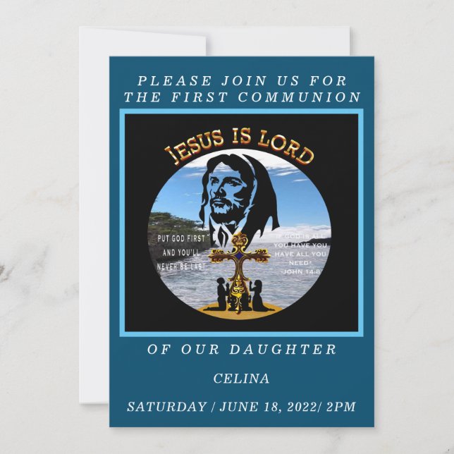 Invitation Première communion (Devant)