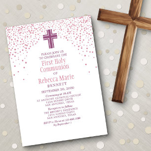 Invitation Première communion des filles