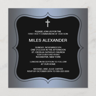 Invitation Première communion des garçons de la Croix Noire B