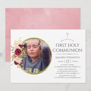 Invitation Première communion sainte de Bourgogne-Marsala et
