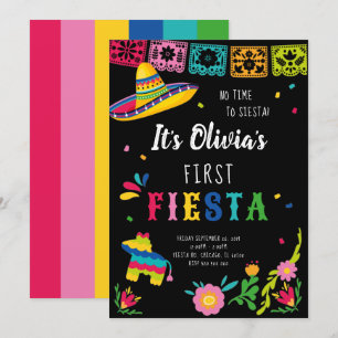 Invitation Première fête, pas le temps de faire la sieste