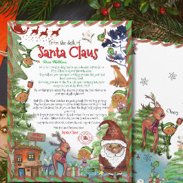Invitation Premium Illustrated Watercolor Letter from Santa 