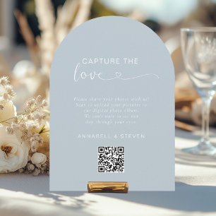 Invitation Prenez l'amour ! Photo, Heart-QR-Code, Mariage