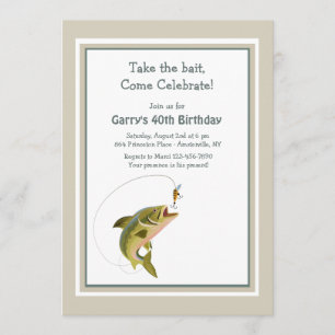 Invitation Prenez l'invitation de poissons d'amorce