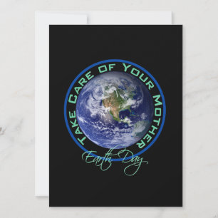Invitation Prenez soin de votre mère - jour de la terre