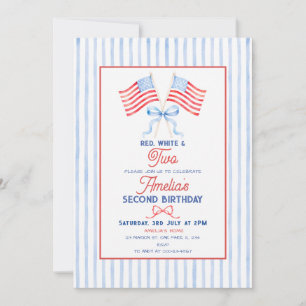 Invitation Préparatifs patriotiques pour le 4 juillet Deuxièm