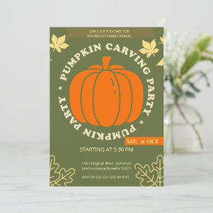 Invitation Préparez-vous pour notre plaisir de la Carving Cit