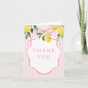 Invitation Preppy Citrus Ciao Miss Remerciement pour Enterrem