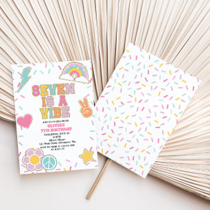 Invitation Preppy Patch 7E Anniversaire