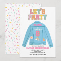 Preppy Patch jean jacket 8E anniversaire