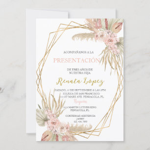 Invitation Présentation de trois ans 