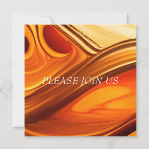 INVITATION PRESQUE HONEY FLOWING ABSTRAIT