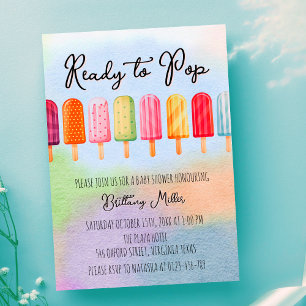 Invitation Prêt À Pop Popsicle Baby shower D'Été