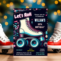 prêt cool garçons filles Roller Patinage 13e anniv