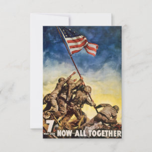 Invitation Prêt de la 7e Guerre maintenant tous ensemble