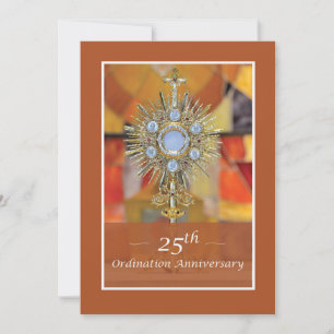 Invitation Prêtre 25e anniversaire d'ordination