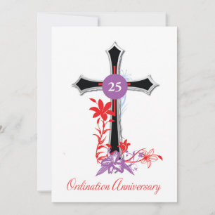 Invitation Prêtre 25e anniversaire d'ordination