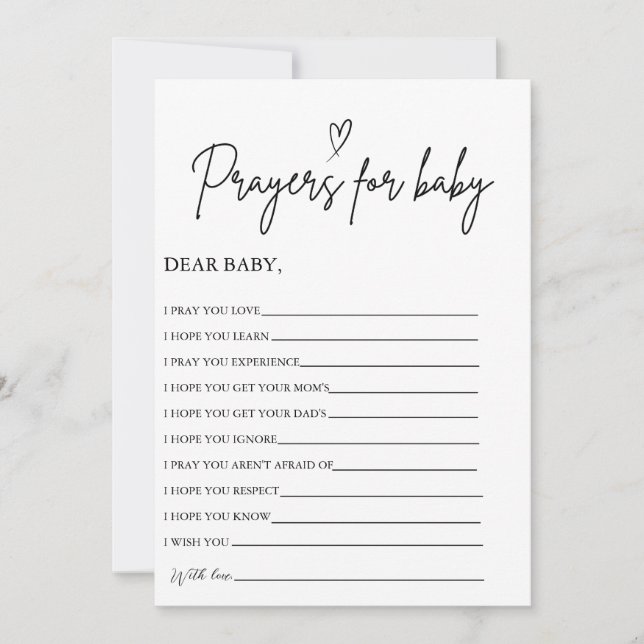 Invitation Prières Boho pour Baby Well Wives for Baby shower (Devant)