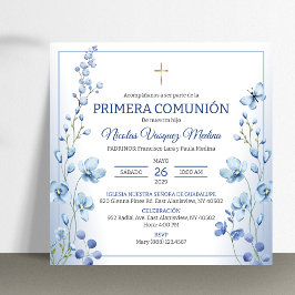 Invitation Primera Comunion Religieux Première Communion Sain