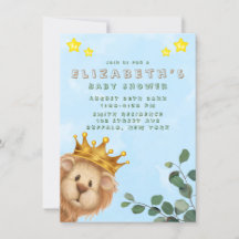 Prince Lion Golden Crown Baby shower