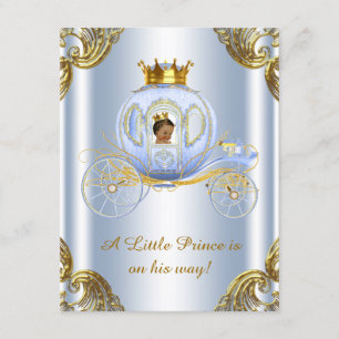Invitation Prince Royal Carriage Prince Baby shower