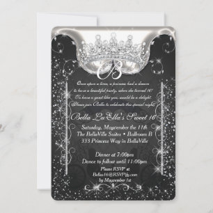 Invitation Princess Carriage Jewel Party Anniversaire Invitat