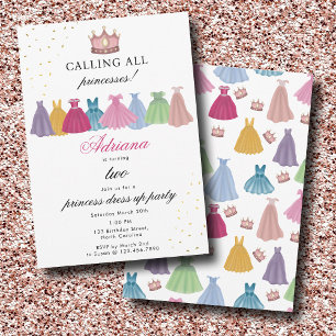 Invitation Princess Dresses Fairytale Dress Up Girl Anniversa