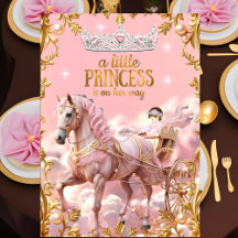 Princess Pink Baby shower Horse Carrie