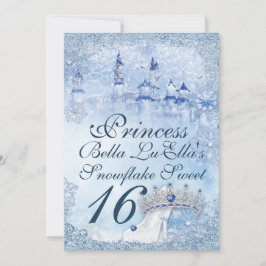 Invitation Princess Snowflake Sweet 16 Mis Quince