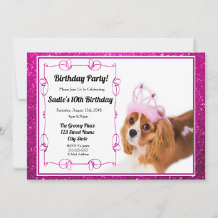 Invitation Princesse Anniversaire Cavalier King Charles Invit