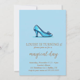 Invitation Princesse Crystal Chaussures