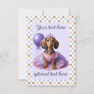 Invitation Princesse Dachshund
