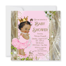 Princesse ethnique Tutu Rose Or Baby Shower
