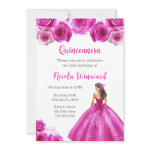 Princesse Florale en Robe Chaude Quinceanera