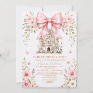 Invitation Princesse Il était une fois Premier Anniversaire