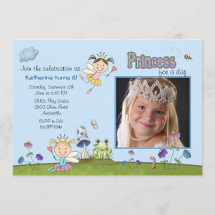 Invitation Princesse pour l'invitation de fête d'anniversaire