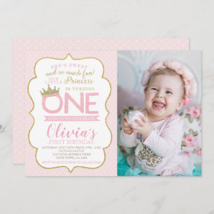 Invitation Princesse Premier anniversaire