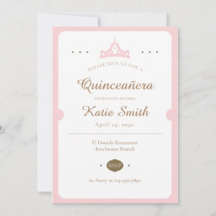 Invitation Princesse Quinceanera Anniversaire Douce 16 Mes Qu