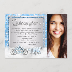 Invitation Princesse Quinceanera de Cendrillon