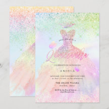 Princesse Quinceanera Holographique+Papillons